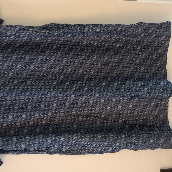 Chico's endless seahorses knee length beach vacation Bohemian dress - Picture 7 of 12